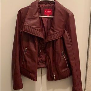 Leather jacket Guess